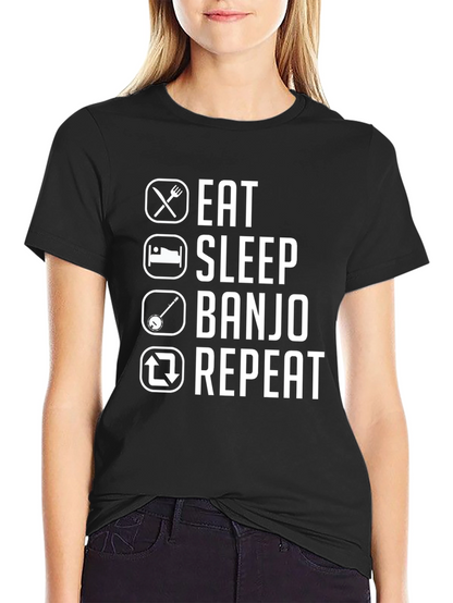 Eat Sleep Banjo Repeat Graphic Tee