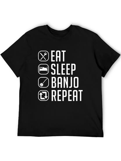 Eat Sleep Banjo Repeat Graphic Tee