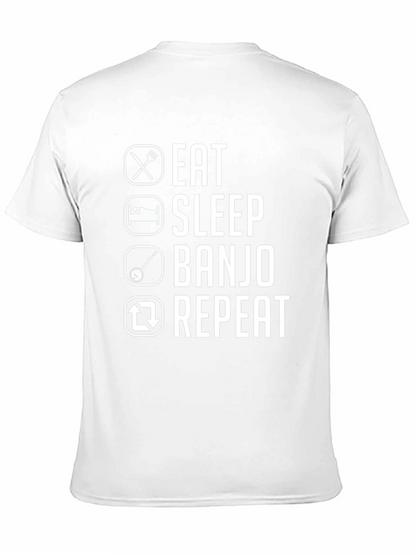 Eat Sleep Banjo Repeat Graphic Tee