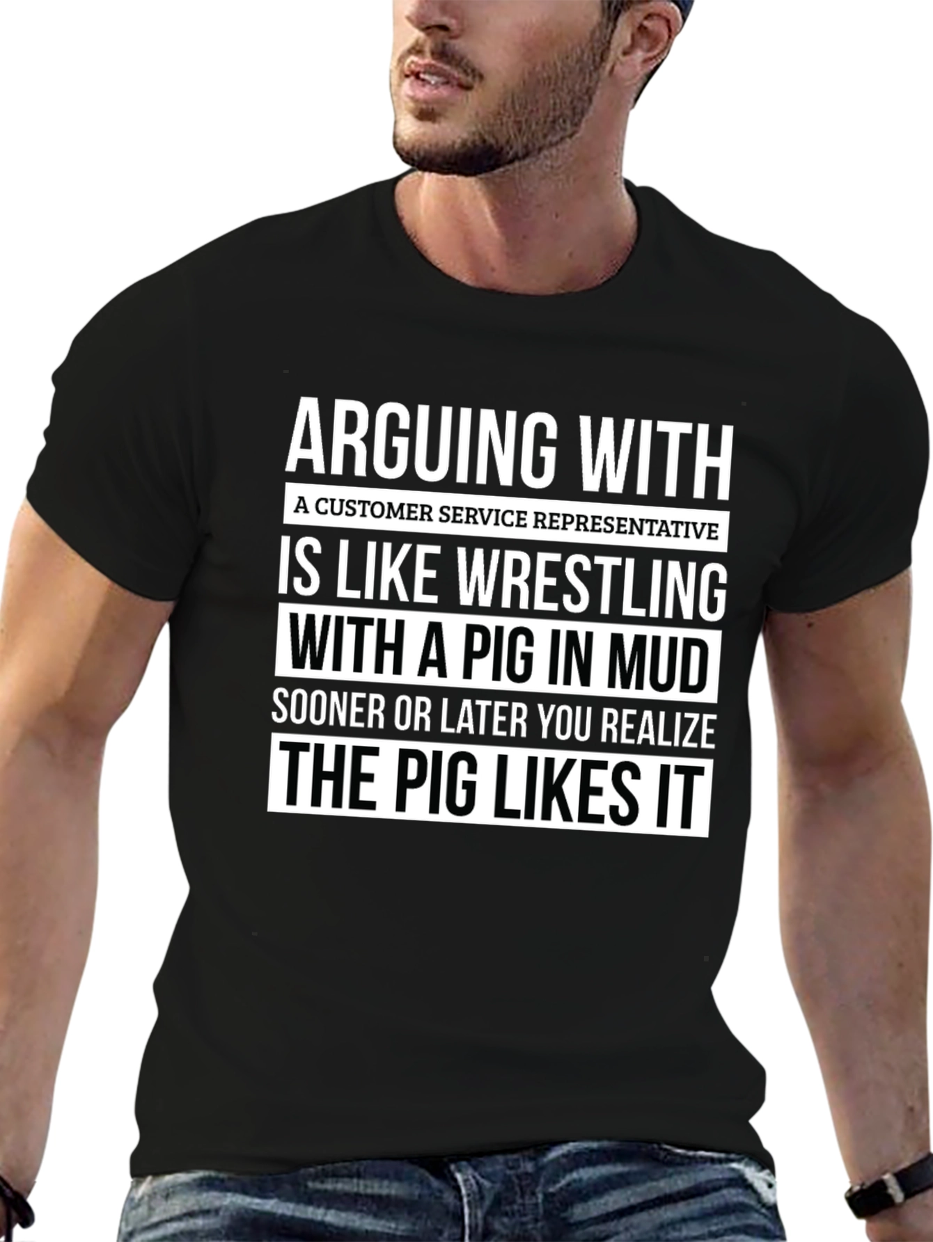 Arguing with Customer Service Rep Funny T-Shirt