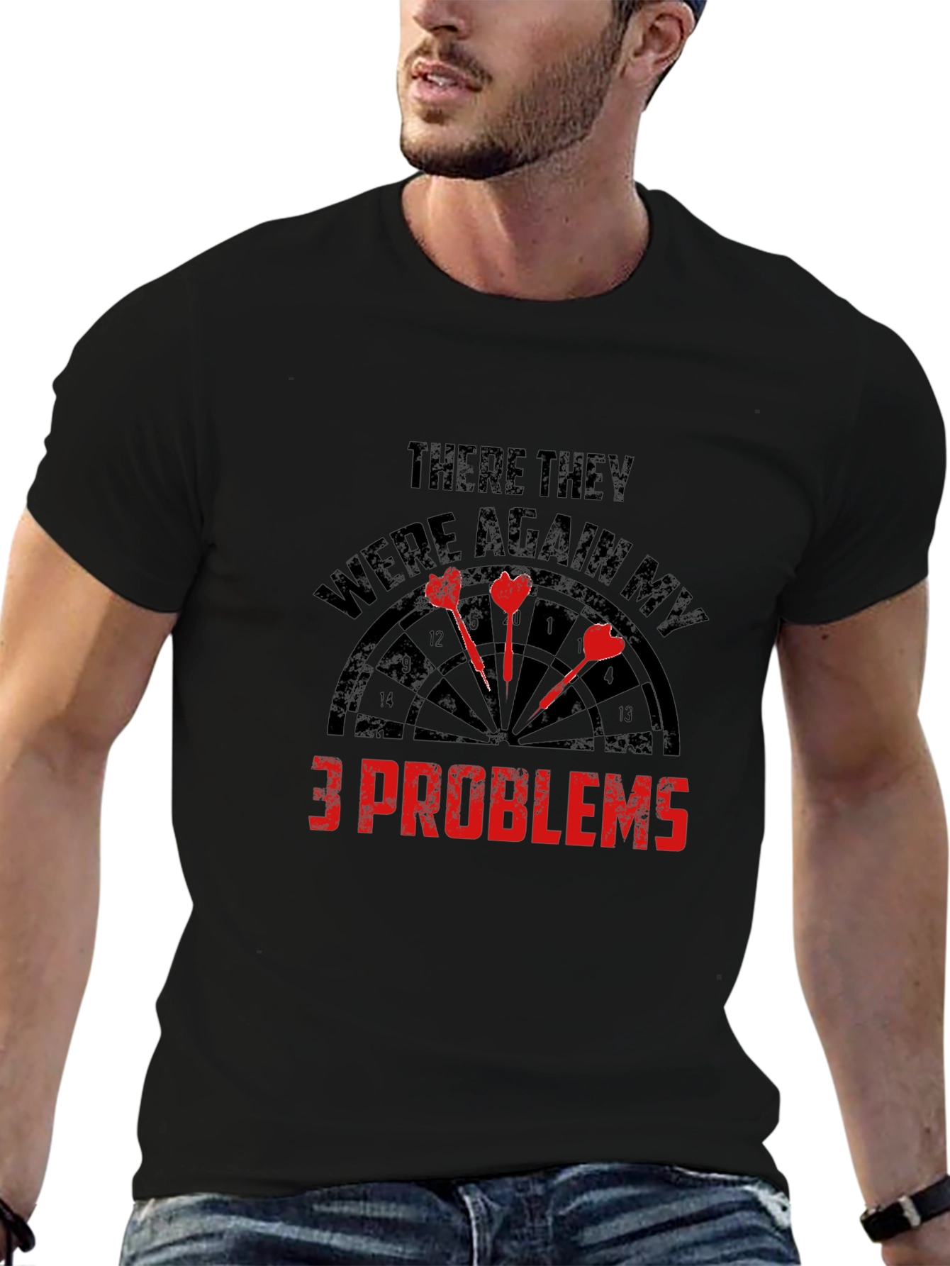 Darts 3 Problems Graphic Tee