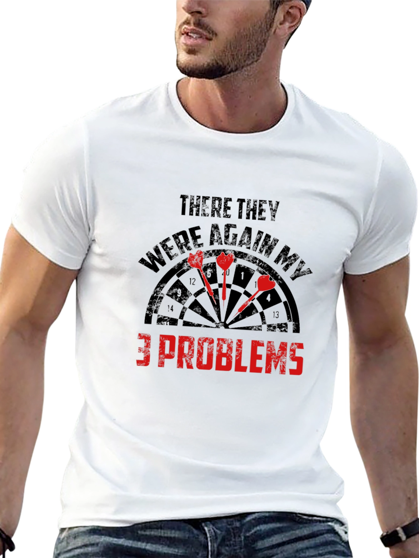 Darts 3 Problems Graphic Tee