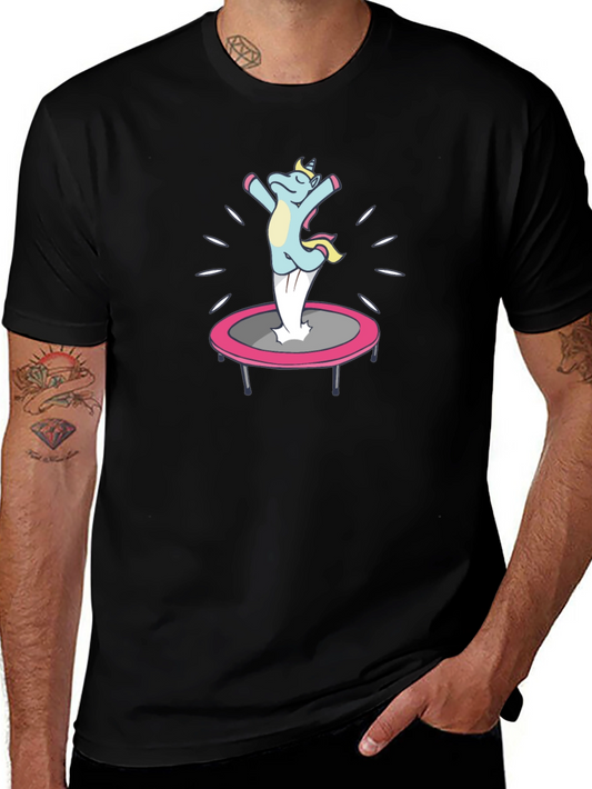 Unicorn Trampoline T-Shirt - Fun & Unique Design