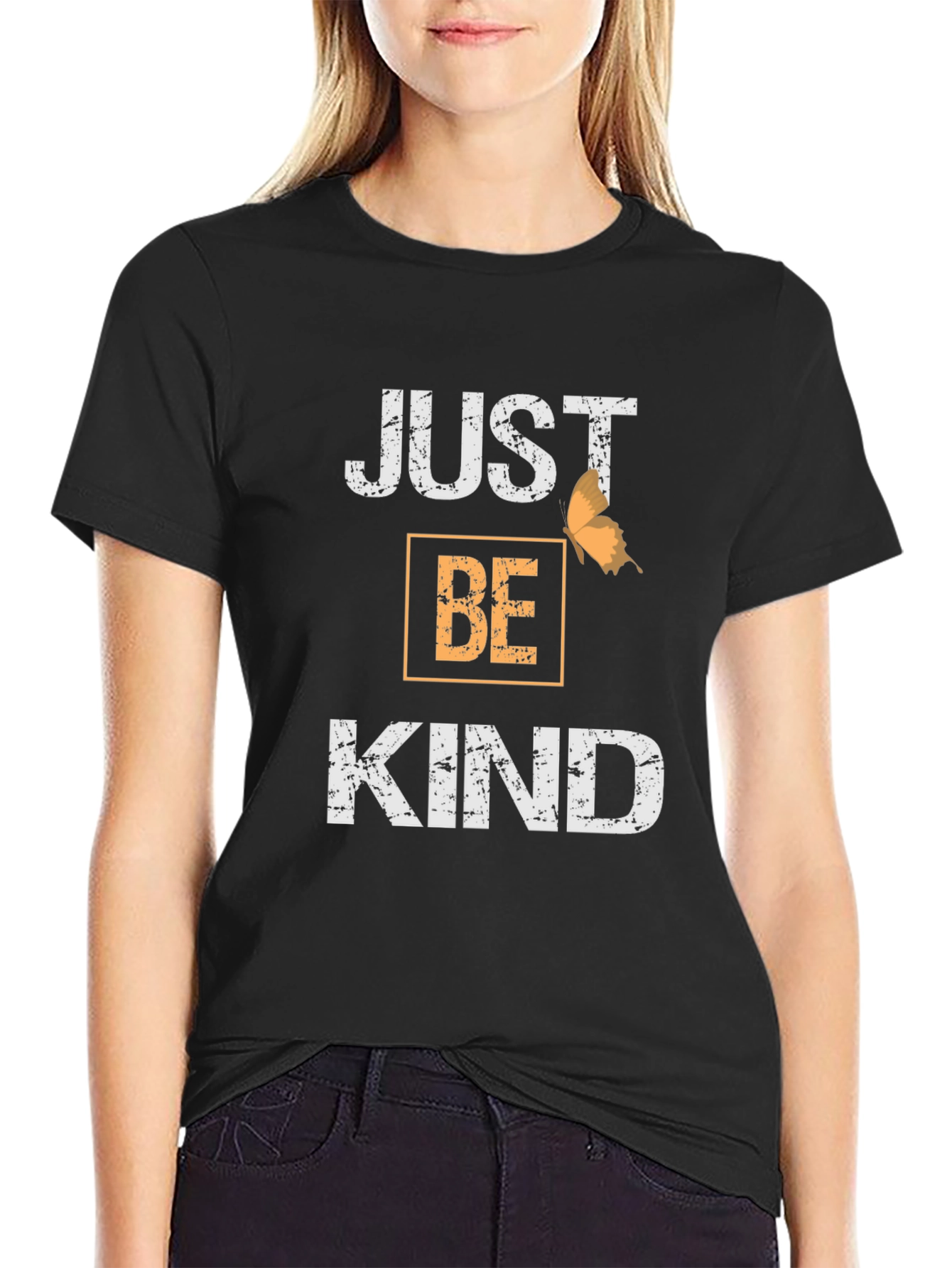 Just Be Kind Graphic Tee - Black