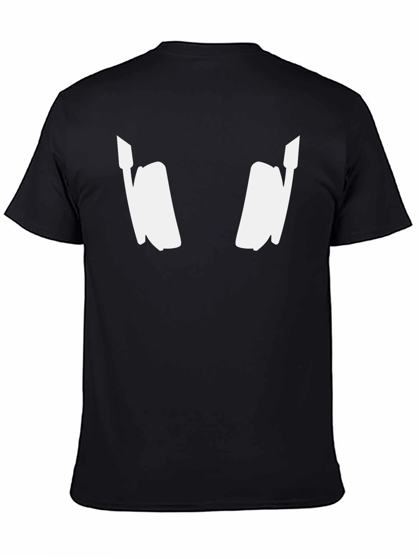 DJ Headphones Graphic Tee - Black Cotton Blend