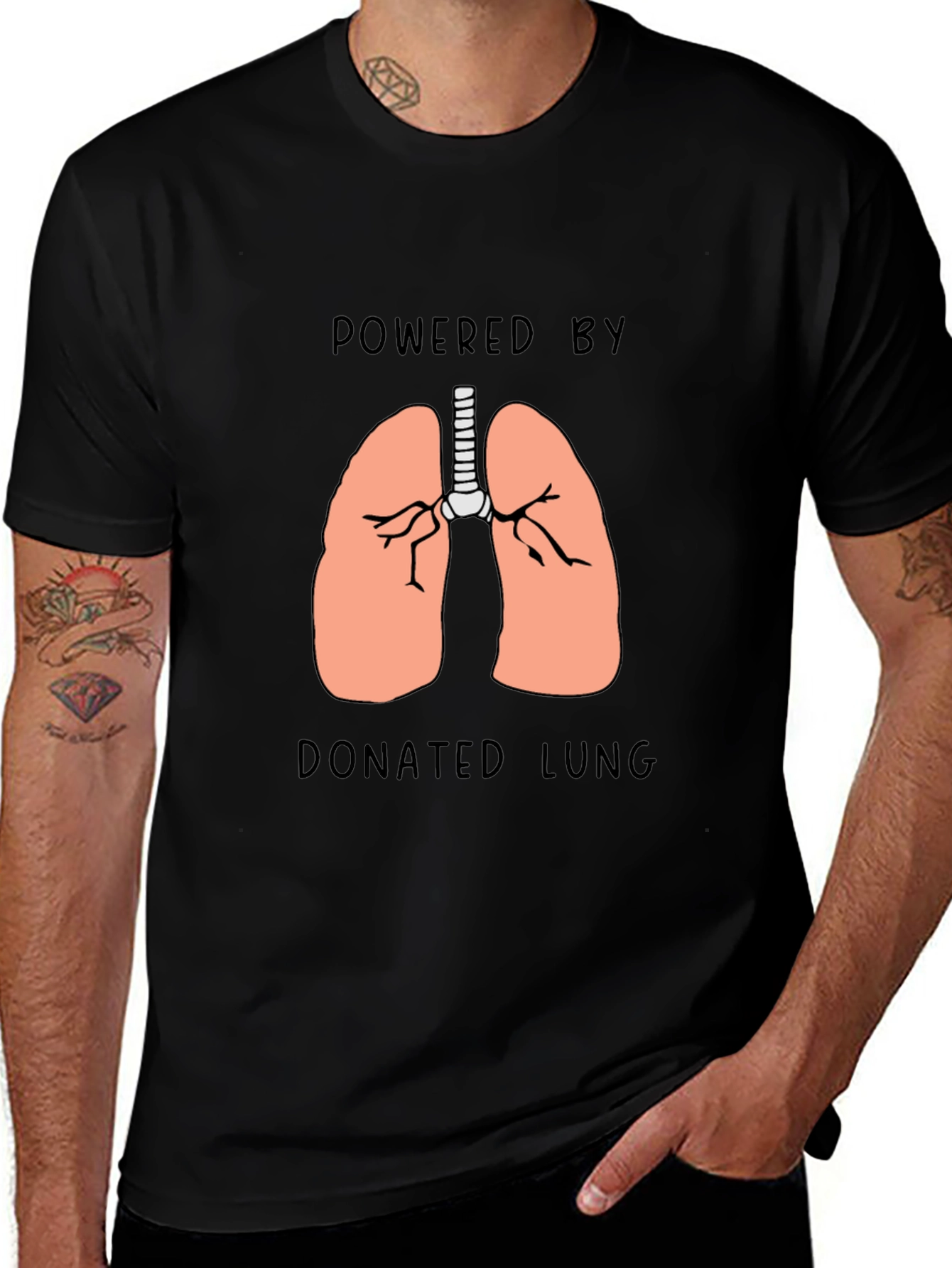 Donated Lung T-Shirt - Organ Recipient Gift
