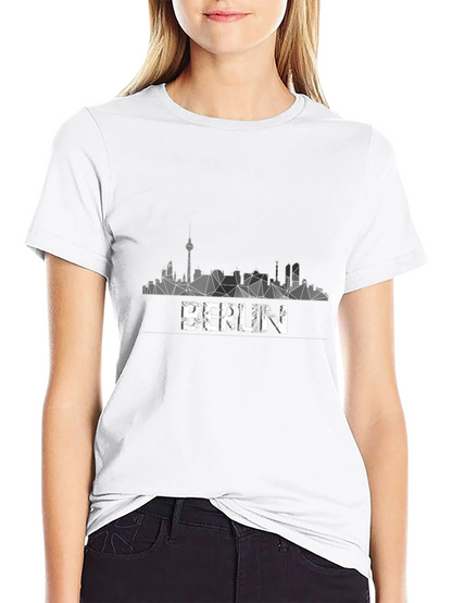 Berlin Skyline Graphic Tee - Modern Cityscape Shirt