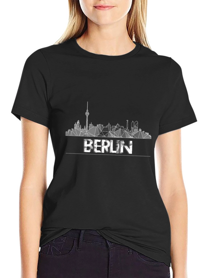 Berlin Skyline Graphic Tee - Modern Cityscape Shirt