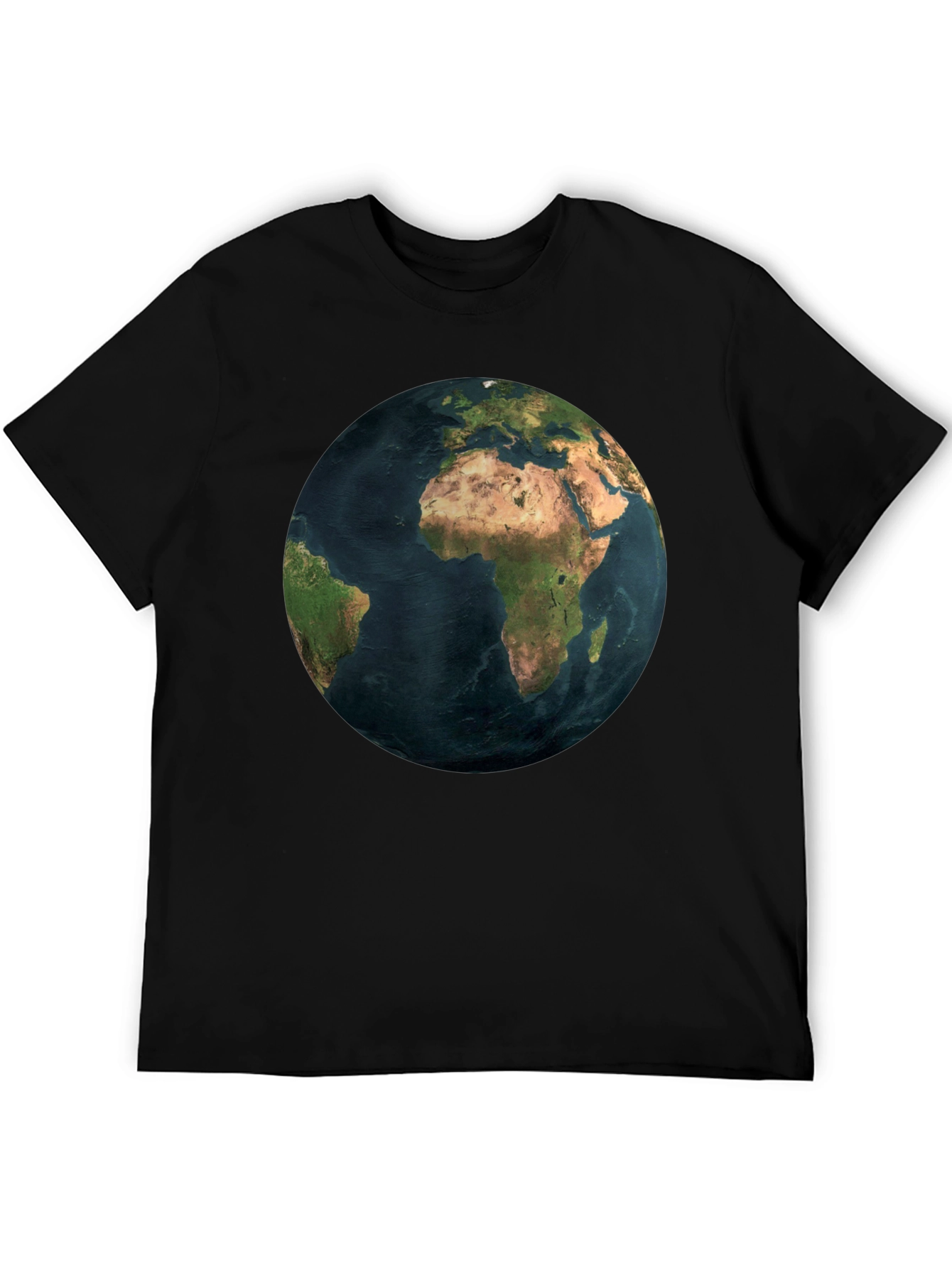 Earth Graphic Black T-Shirt - Global Design