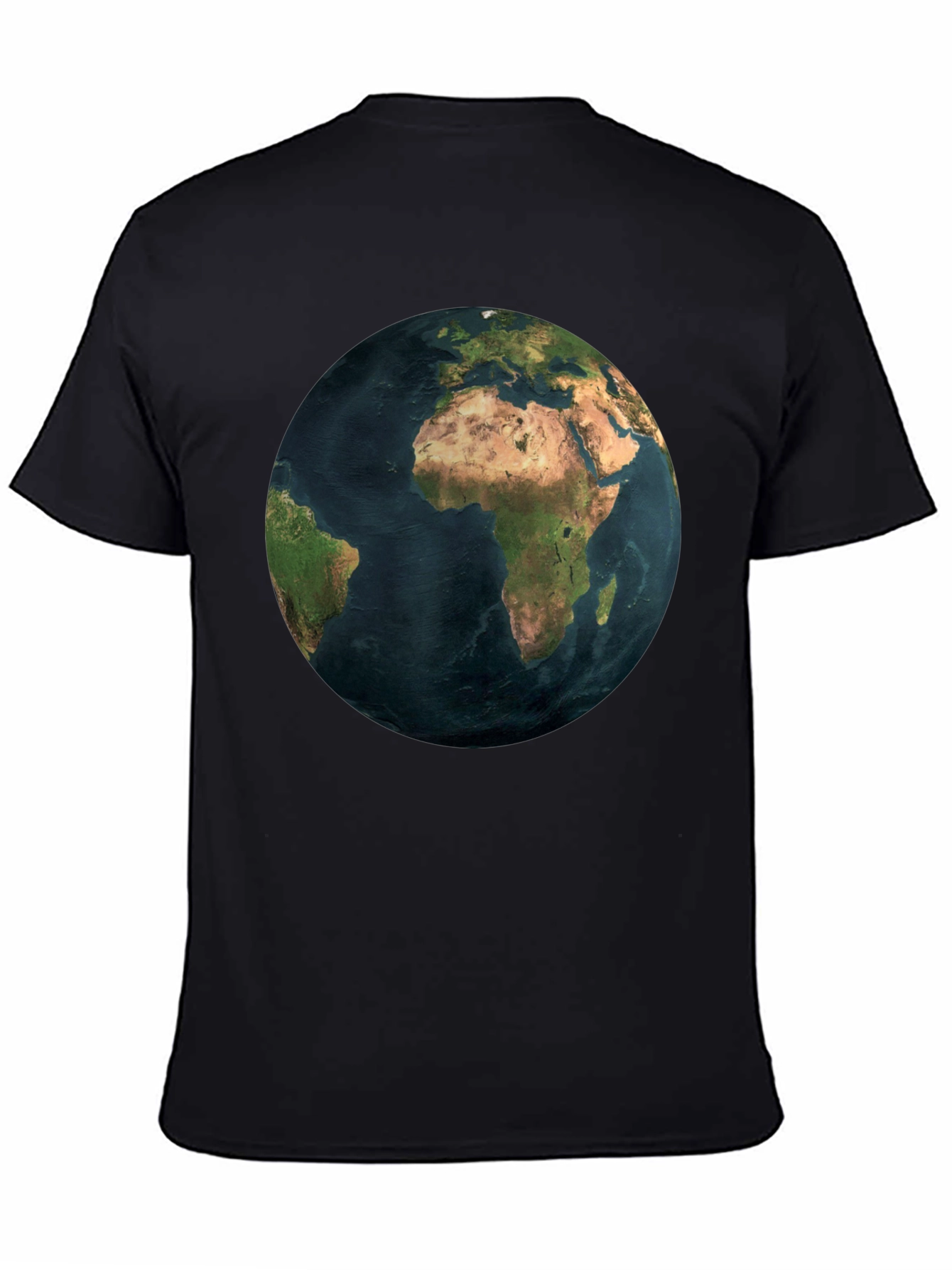 Earth Graphic Black T-Shirt - Global Design