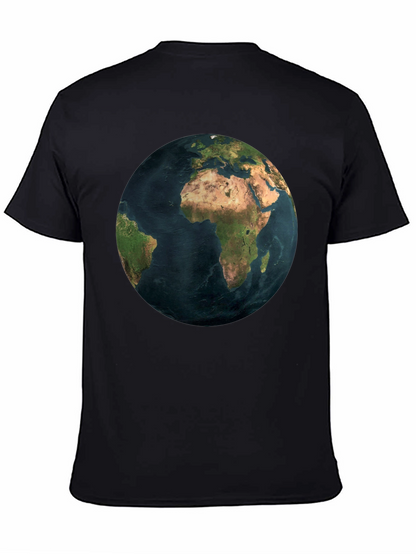 Earth Graphic Black T-Shirt - Global Design