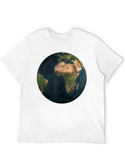 Earth Graphic Black T-Shirt - Global Design