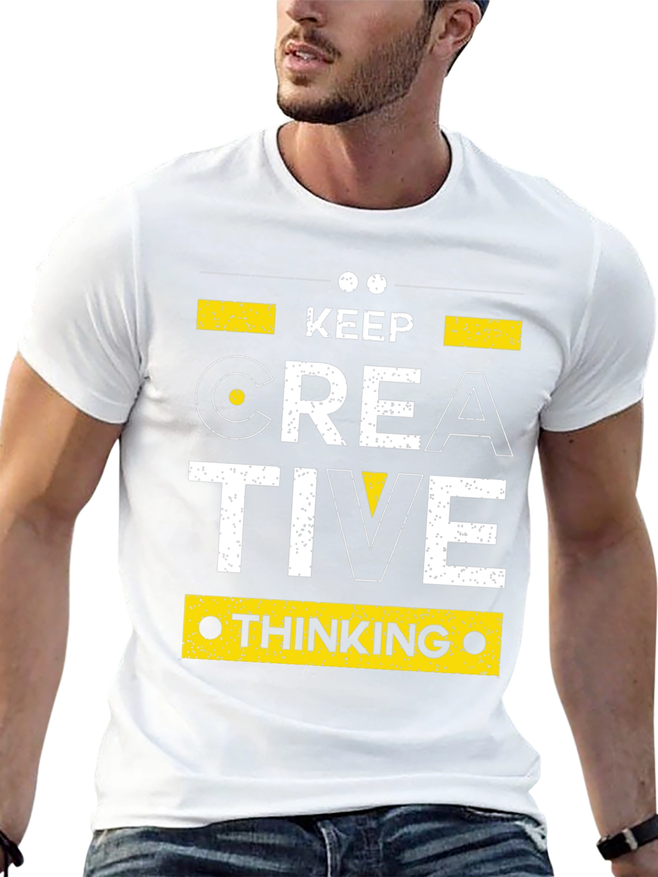 Keep Creative Thinking Black Graphic Tee
