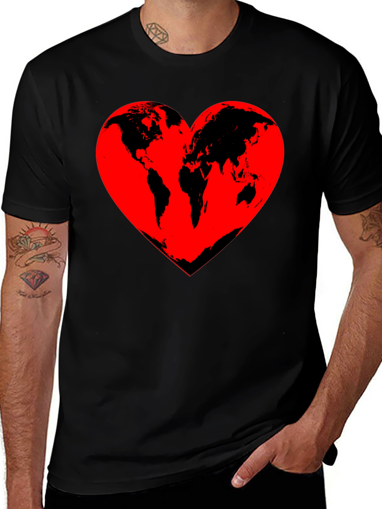 World Heart T-Shirt - Love Our Planet Tee