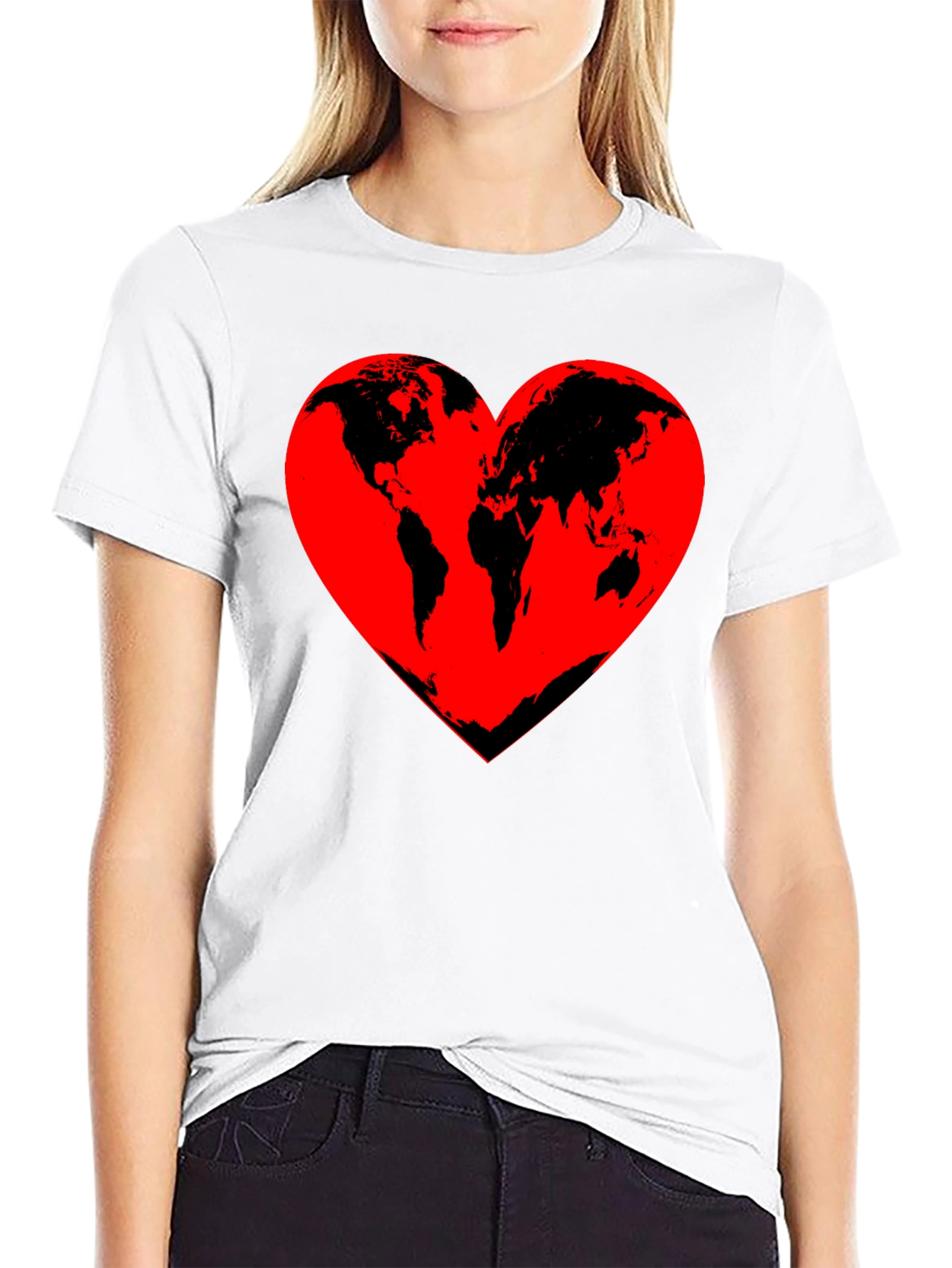 World Heart T-Shirt - Love Our Planet Tee