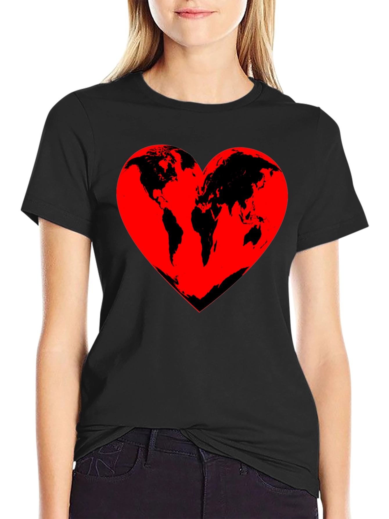 World Heart T-Shirt - Love Our Planet Tee