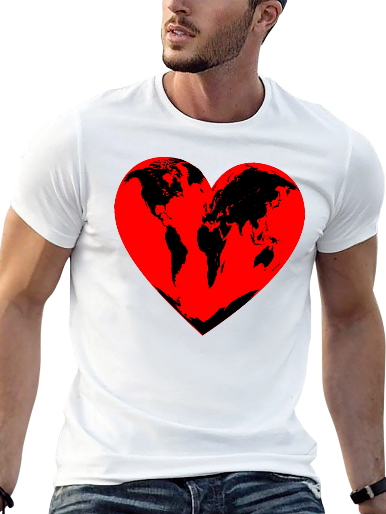World Heart T-Shirt - Love Our Planet Tee