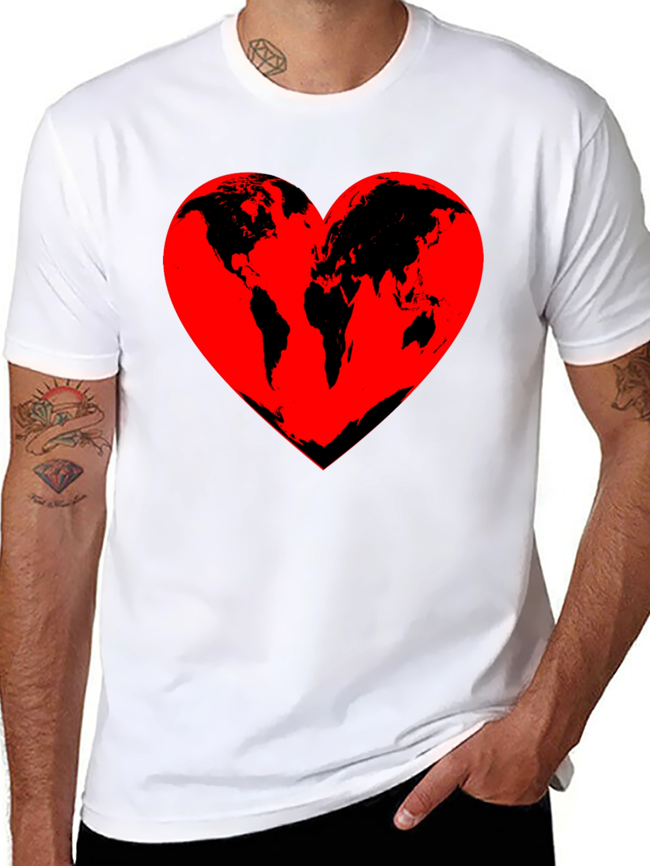 World Heart T-Shirt - Love Our Planet Tee