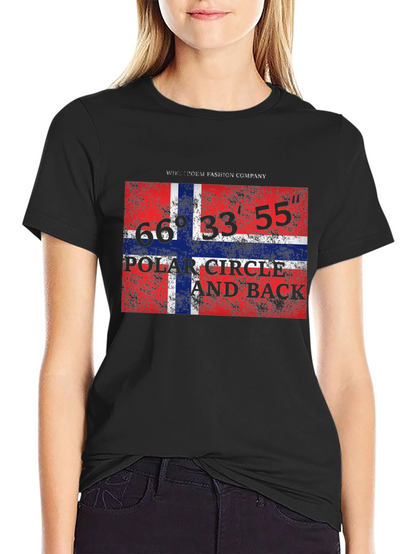 Norway Flag Polar Circle T-Shirt