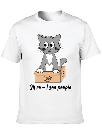 Cat in a Box T-Shirt - Funny Graphic Tee