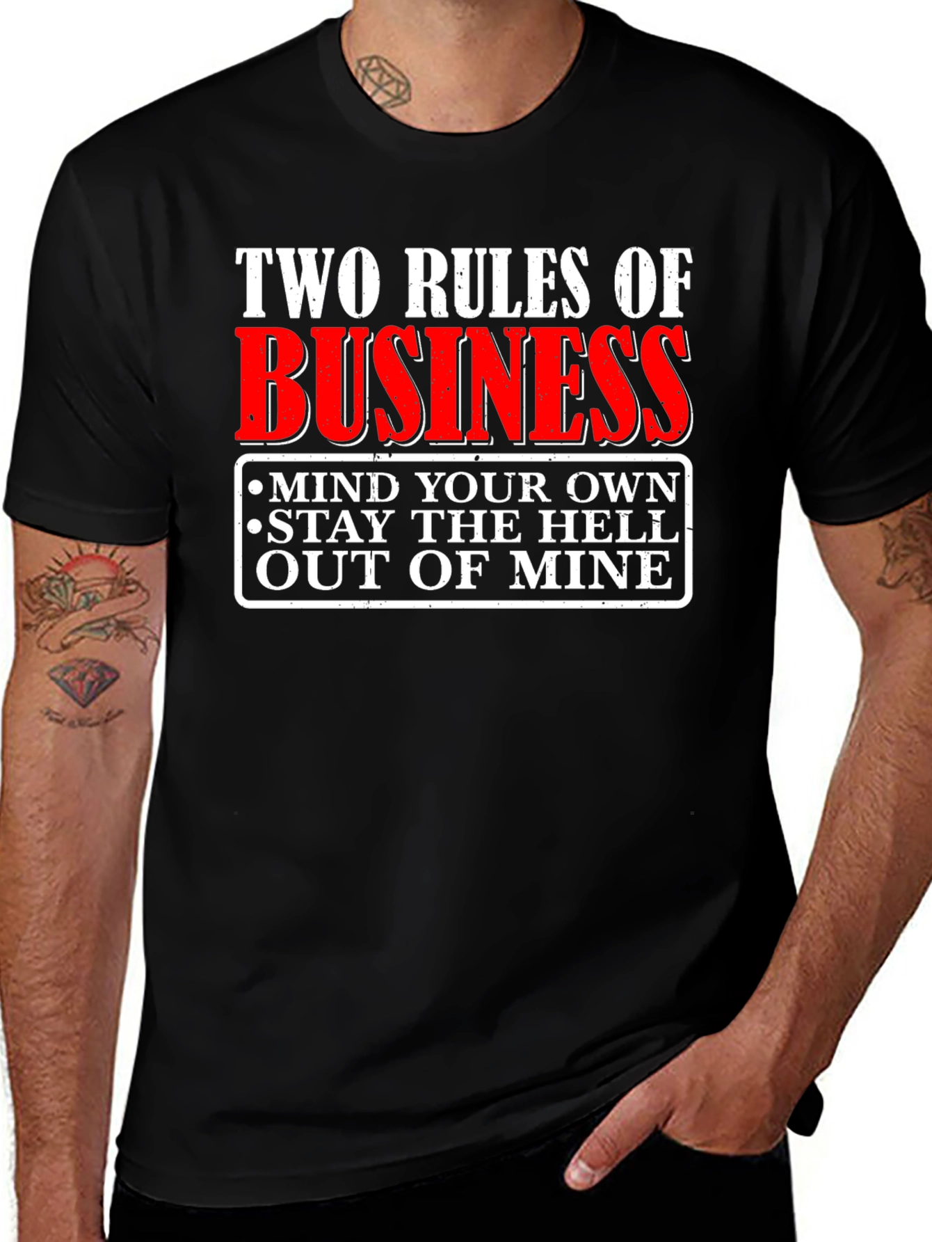 Two Rules of Business Graphic T-Shirt
