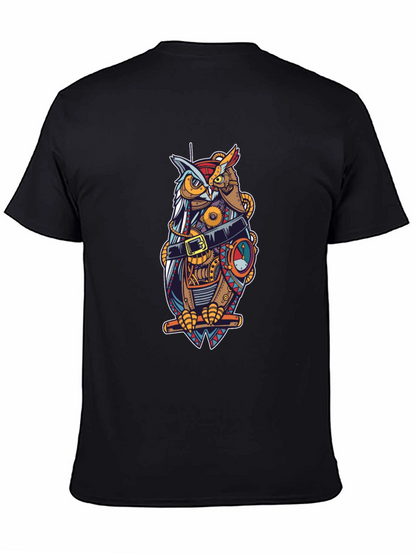 Steampunk Owl T-Shirt - Unique Mechanical Bird Design