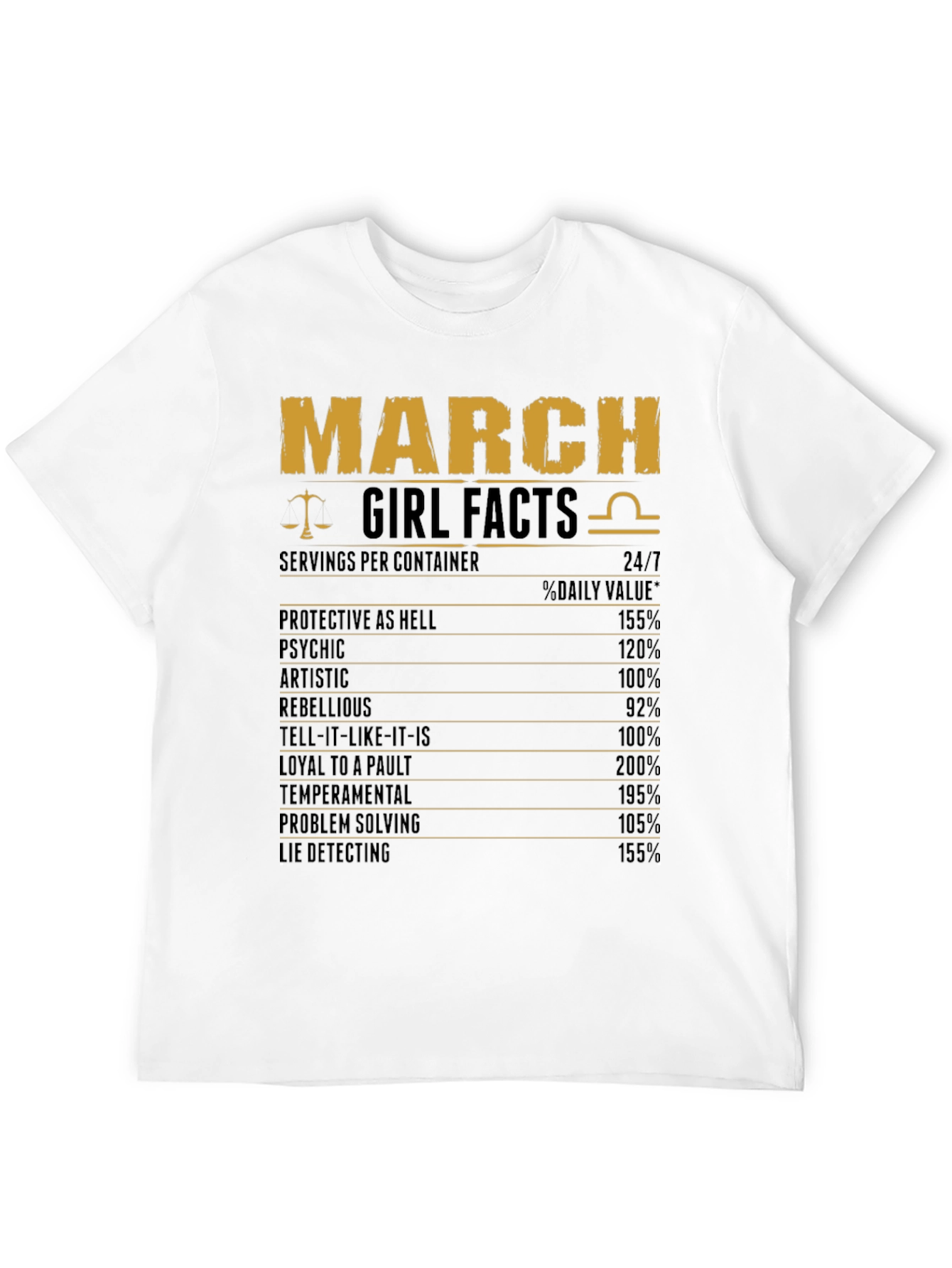 March Girl Facts T-Shirt