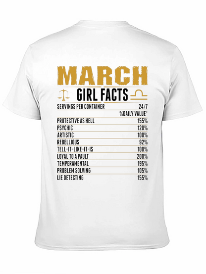 March Girl Facts T-Shirt