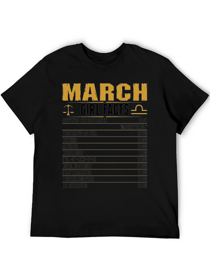 March Girl Facts T-Shirt