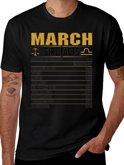 March Girl Facts T-Shirt