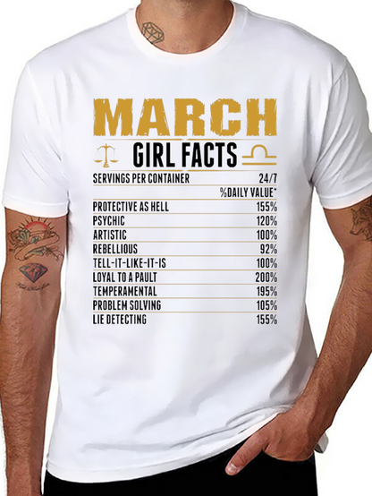 March Girl Facts T-Shirt