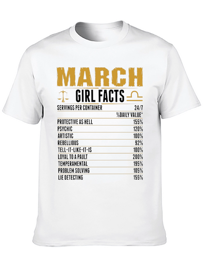 March Girl Facts T-Shirt