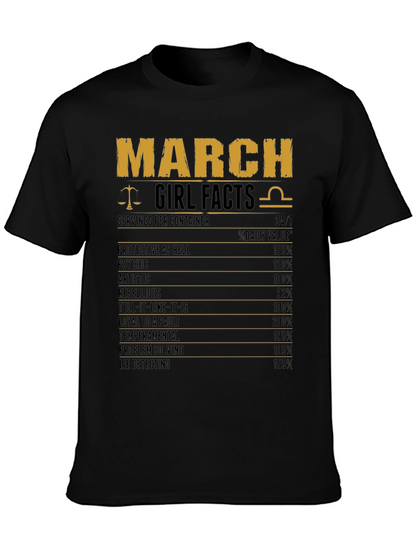 March Girl Facts T-Shirt