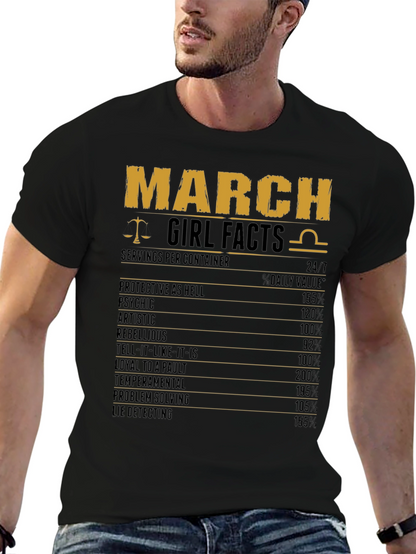 March Girl Facts T-Shirt