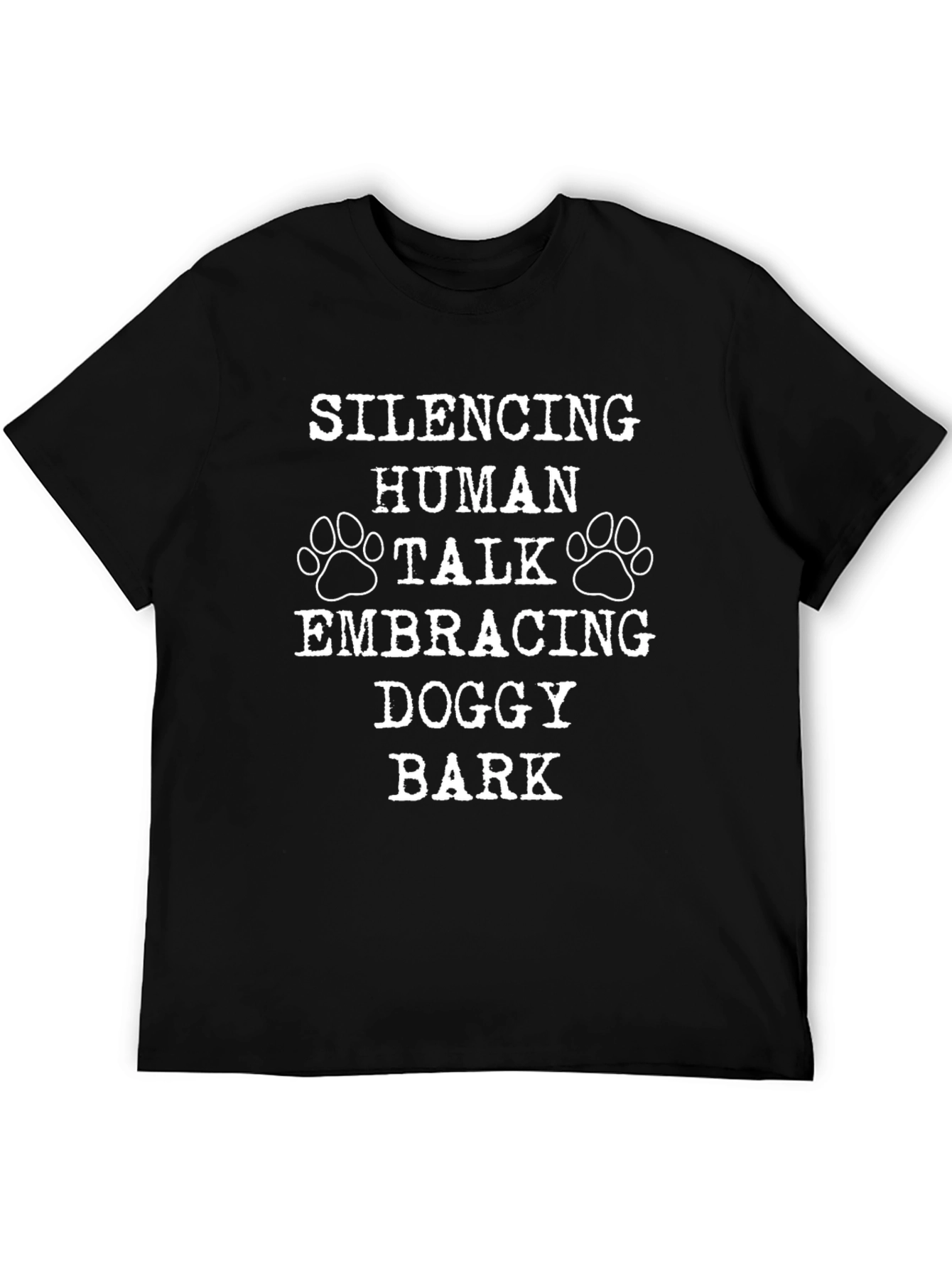 Silencing Human Talk Doggy Bark Novelty T-Shirt