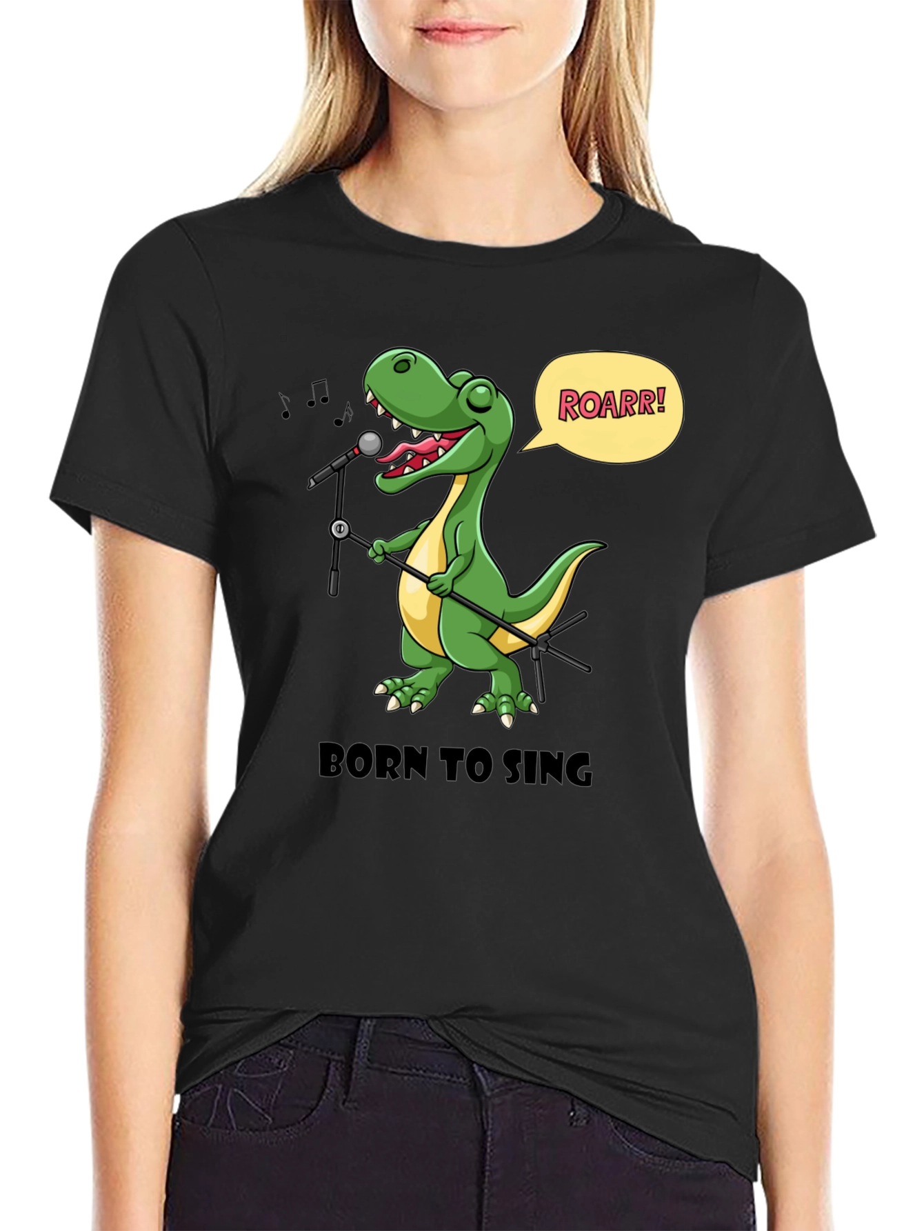 Born to Sing Dinosaur T-Shirt