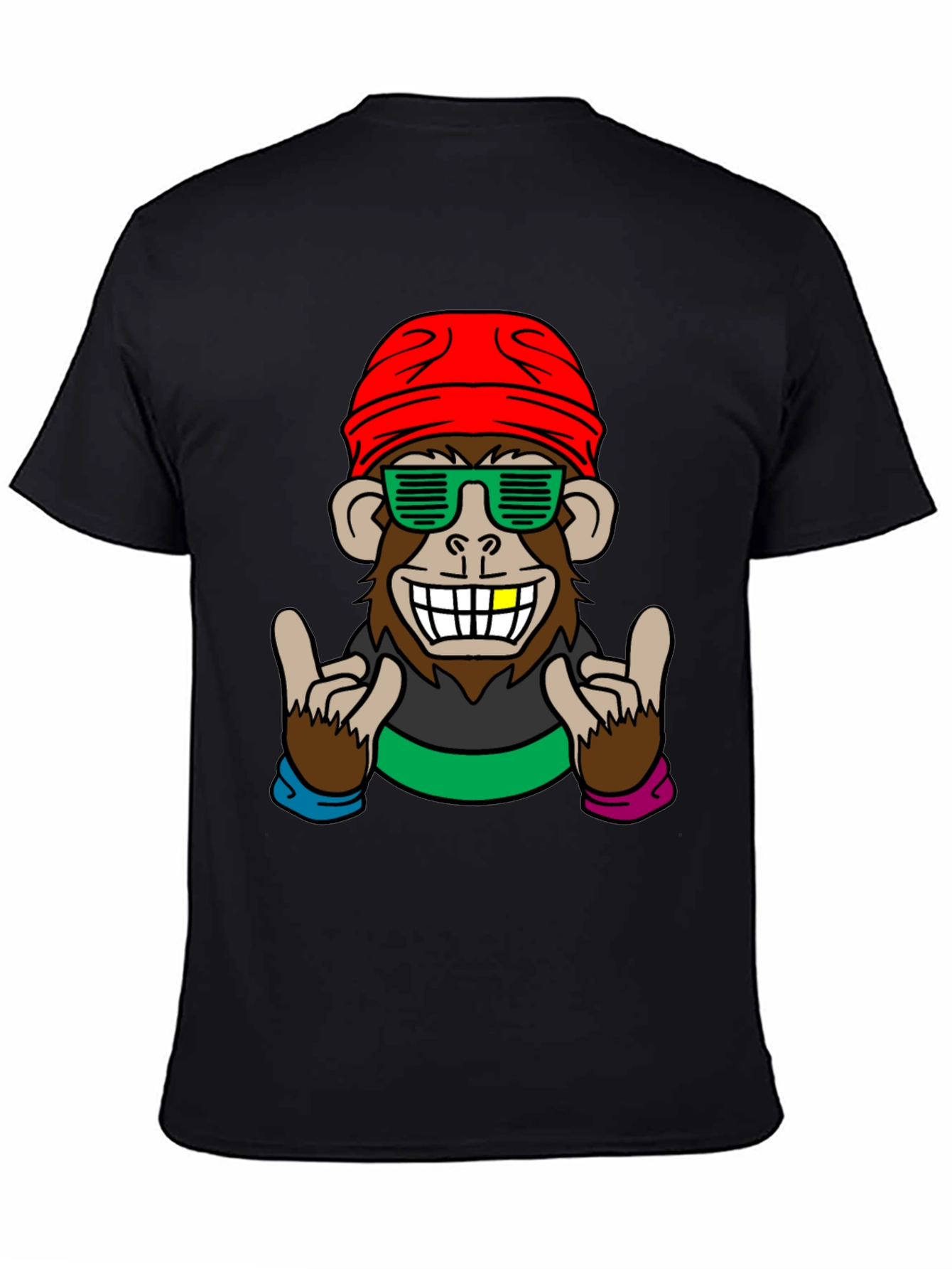 Cool Monkey Graphic Tee - Fun Novelty Shirt