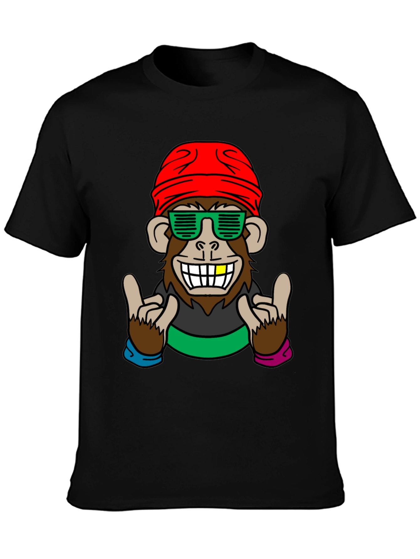Cool Monkey Graphic Tee - Fun Novelty Shirt