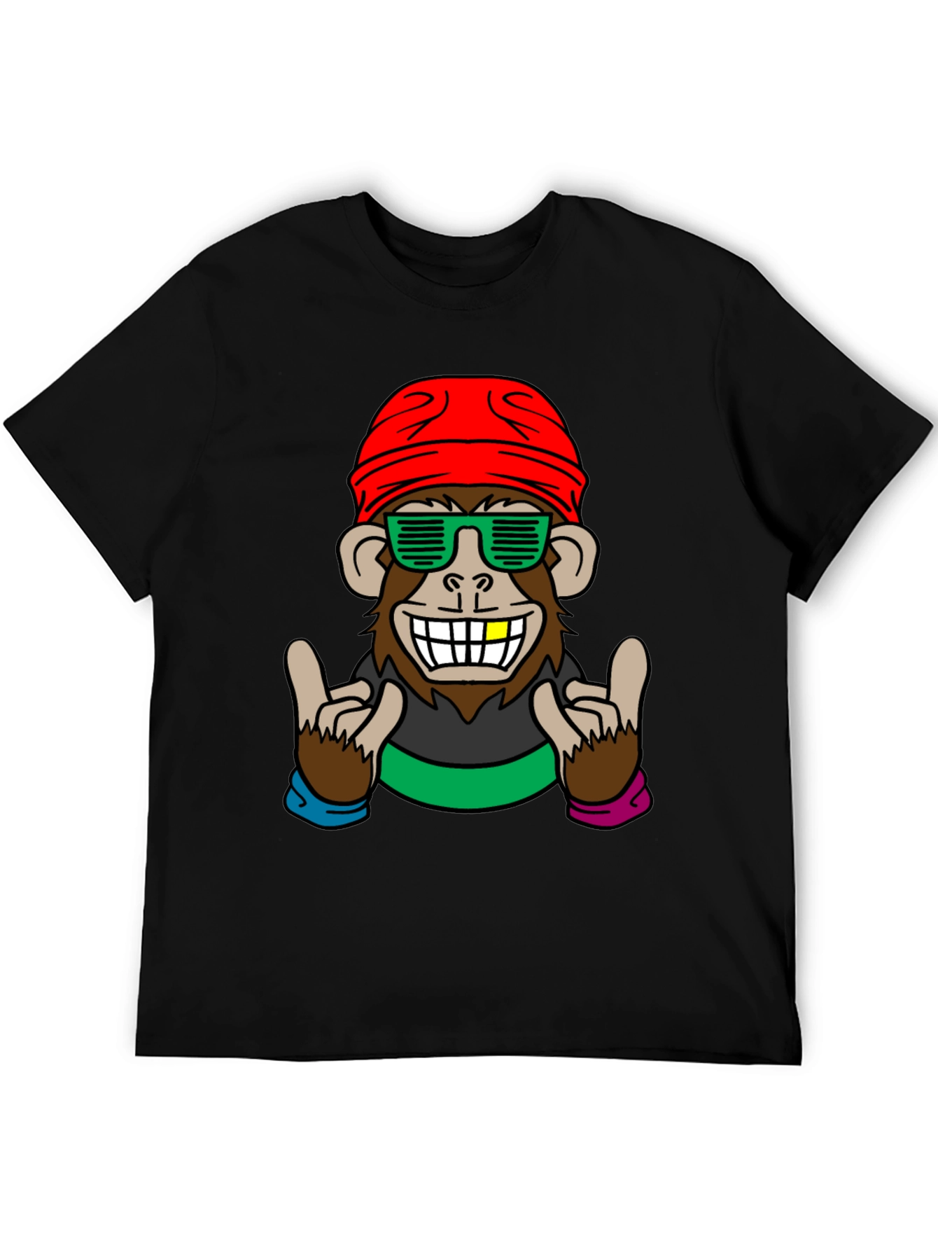 Cool Monkey Graphic Tee - Fun Novelty Shirt