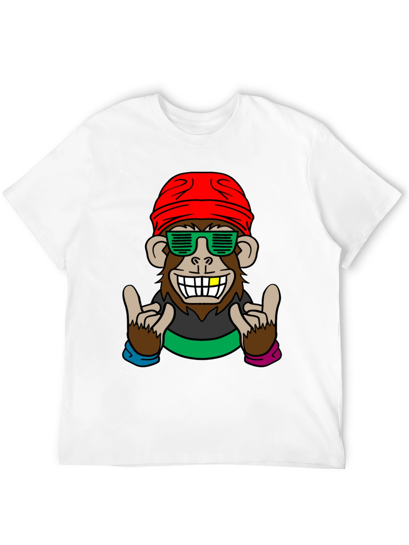 Cool Monkey Graphic Tee - Fun Novelty Shirt