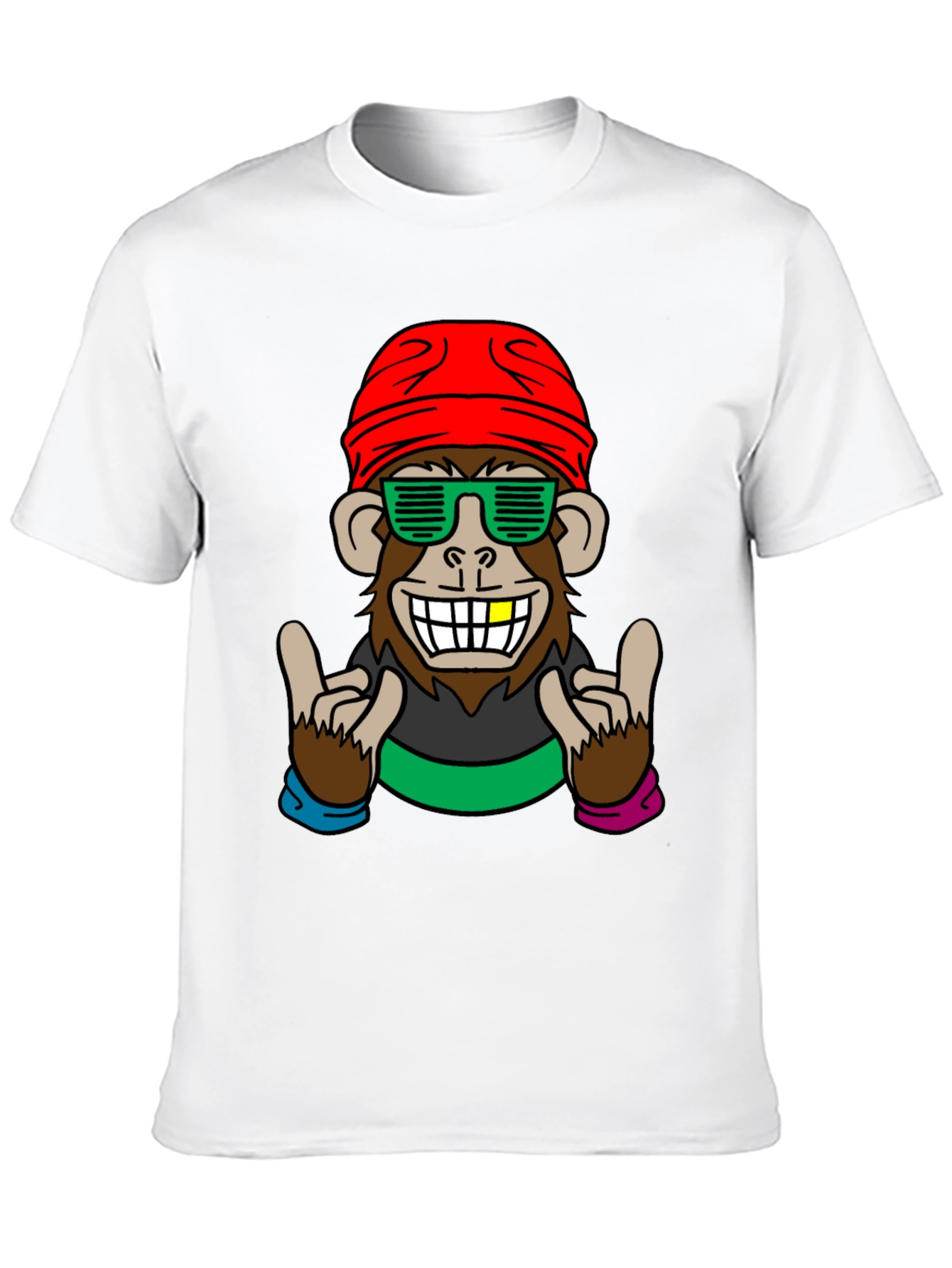Cool Monkey Graphic Tee - Fun Novelty Shirt