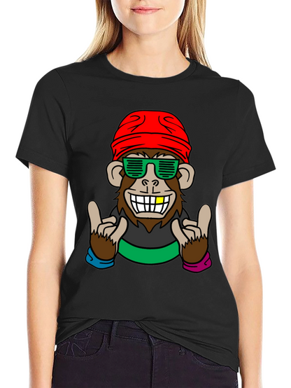 Cool Monkey Graphic Tee - Fun Novelty Shirt