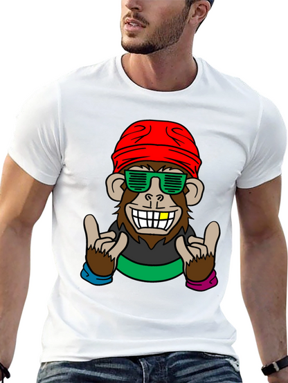 Cool Monkey Graphic Tee - Fun Novelty Shirt