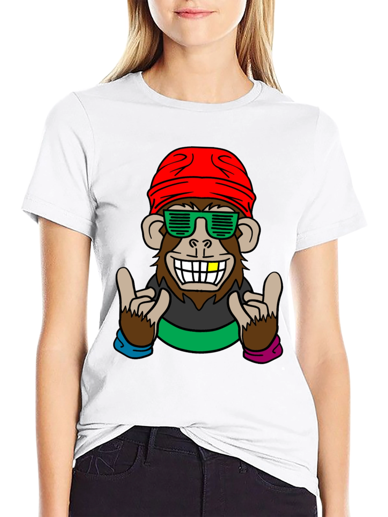 Cool Monkey Graphic Tee - Fun Novelty Shirt