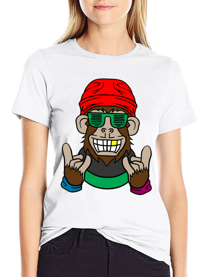 Cool Monkey Graphic Tee - Fun Novelty Shirt