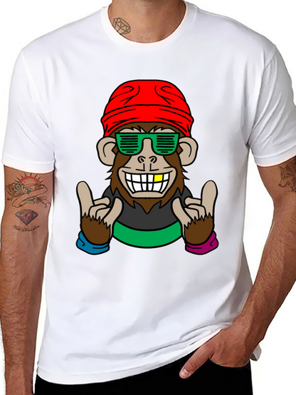 Cool Monkey Graphic Tee - Fun Novelty Shirt