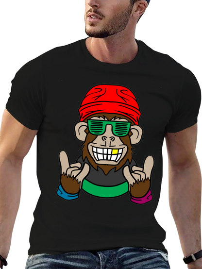 Cool Monkey Graphic Tee - Fun Novelty Shirt