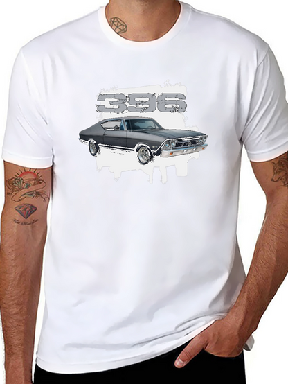 396 Muscle Car Graphic Tee - Black