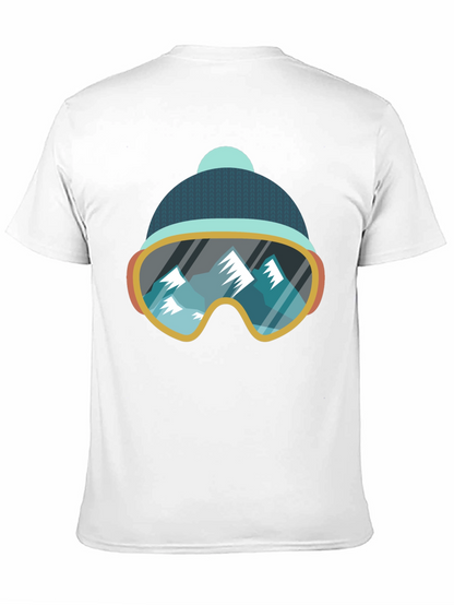 Cool Ski Goggles Mountain Graphic Tee