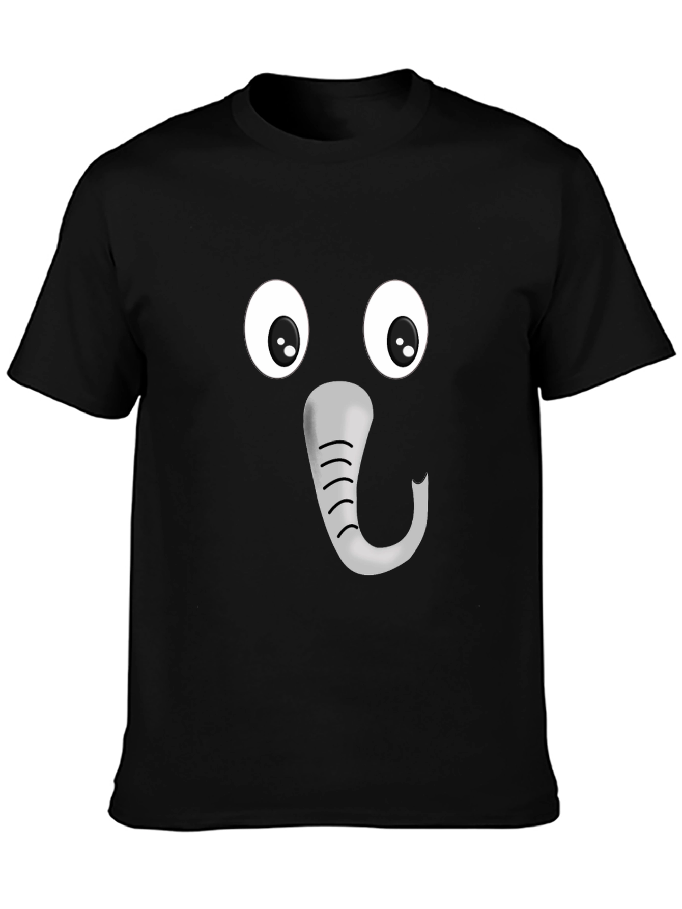 Elephant Face Graphic T-Shirt - Fun & Unique Design